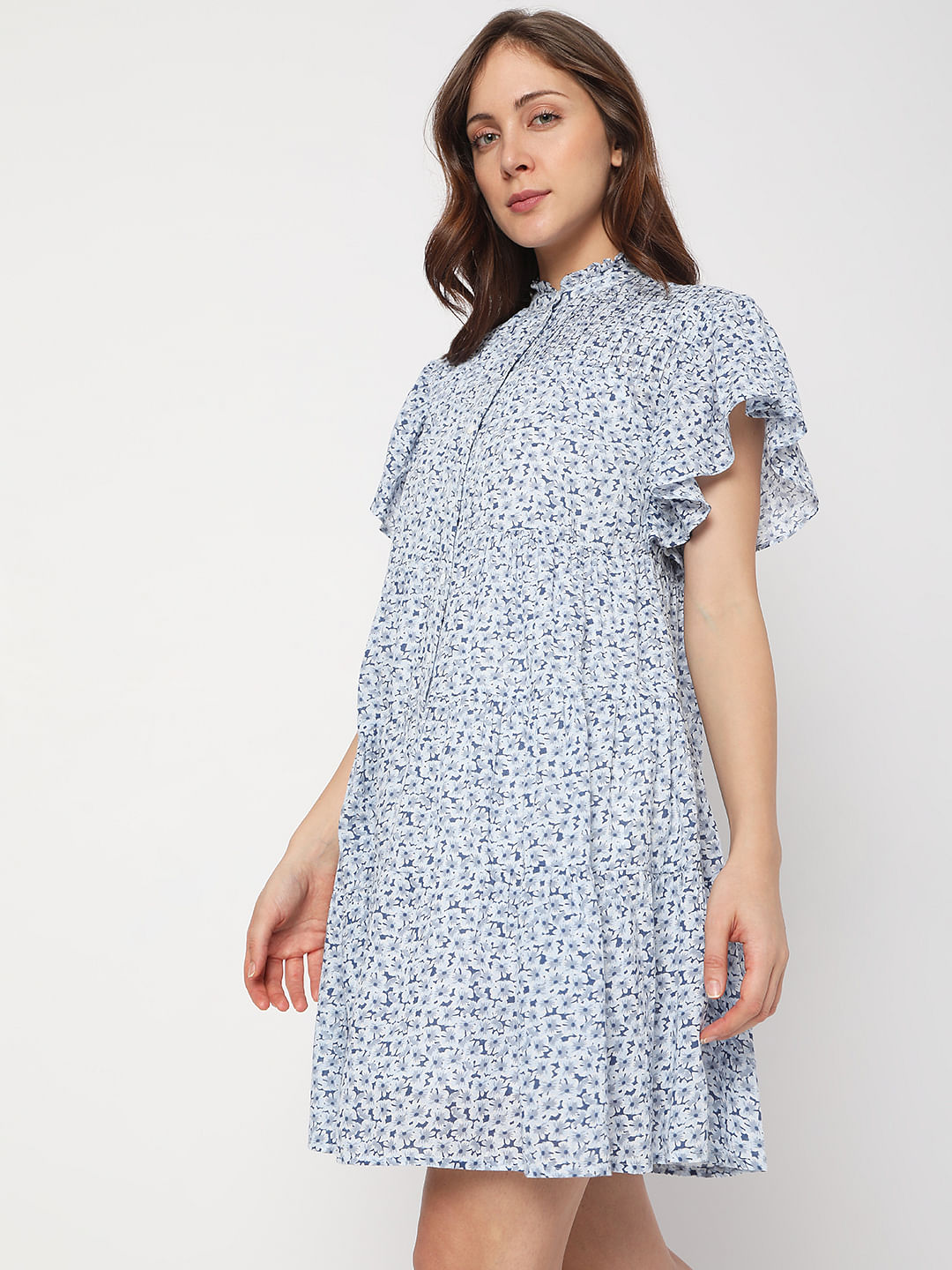 White Floral Shift Dress