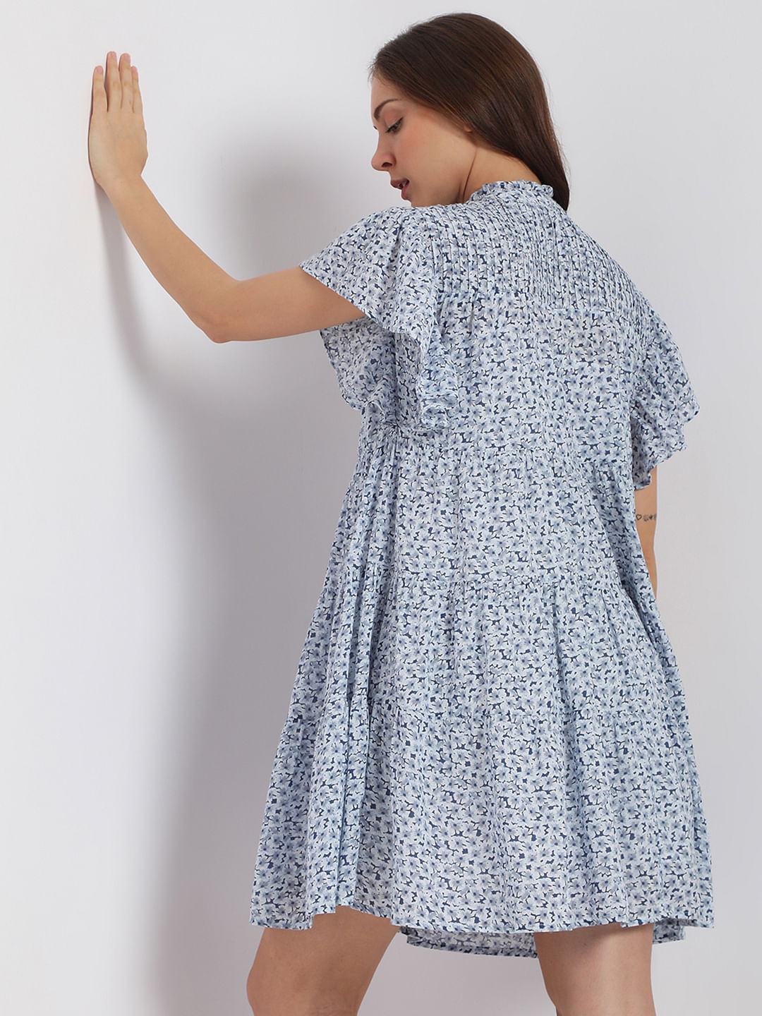 White Floral Shift Dress