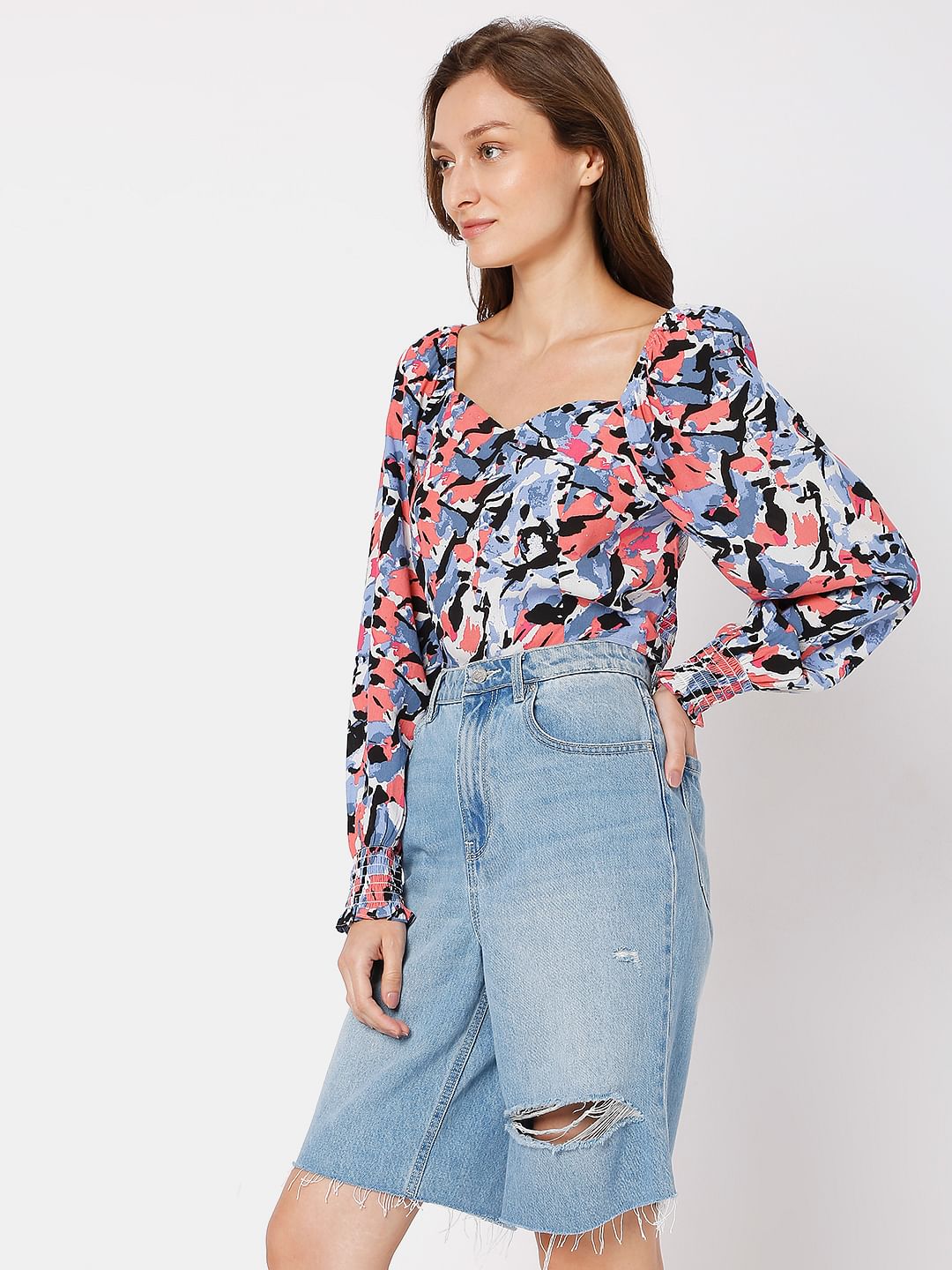 Multi-Colour Crop Top