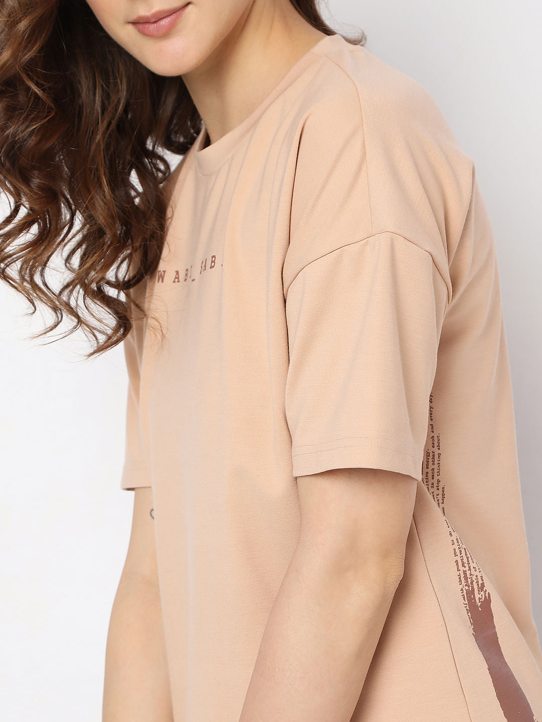 Peach Brown T-Shirt