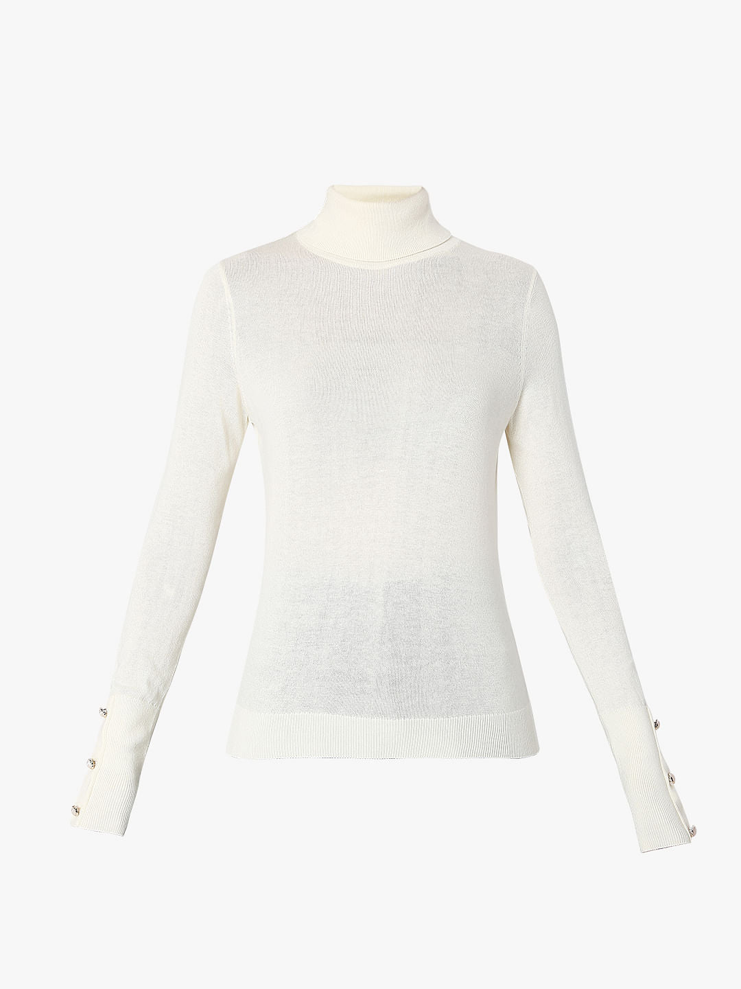 Off-White Roll Neck Sweater