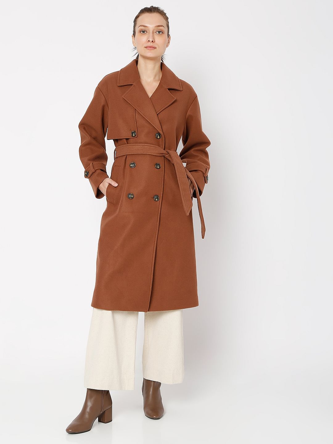 Brown Long Trench Coat