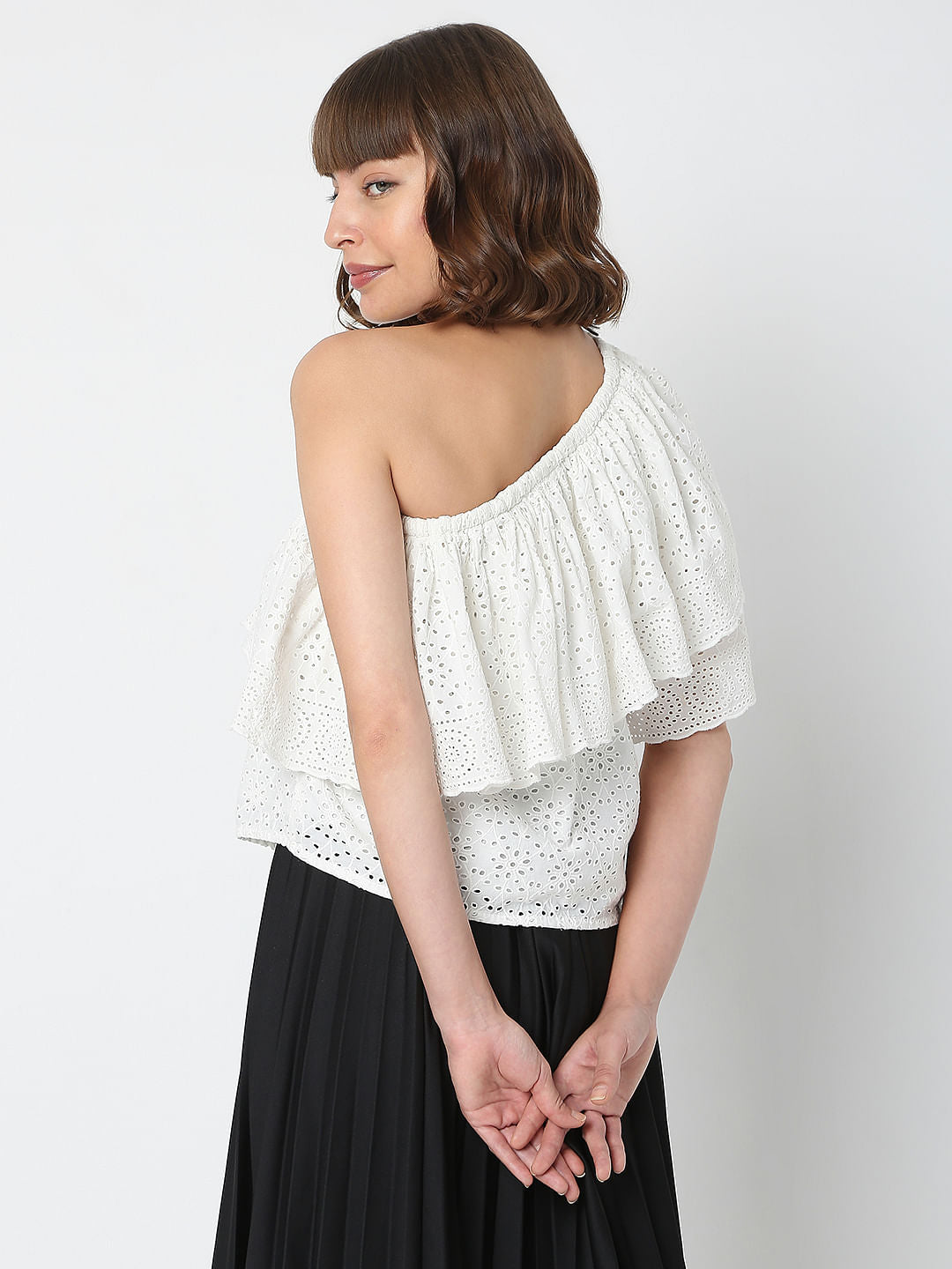 White One-Shoulder Top