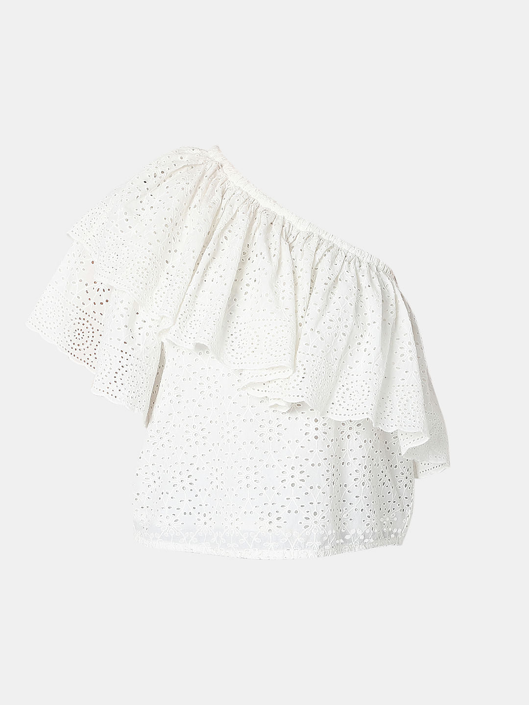 White One-Shoulder Top