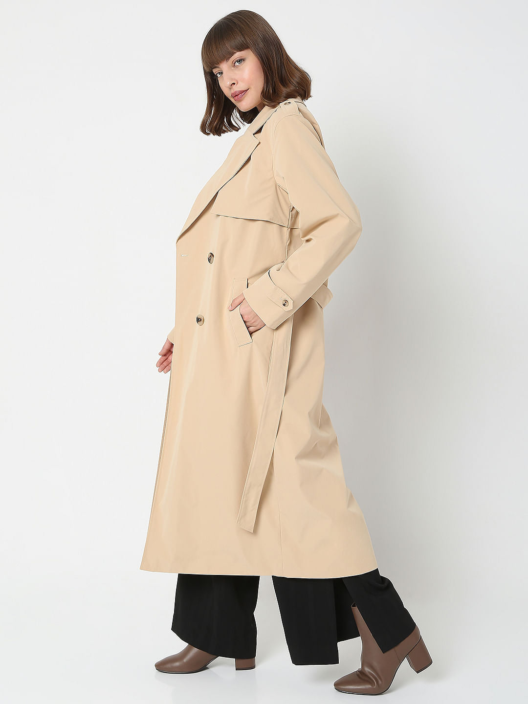 Beige Trench Coat