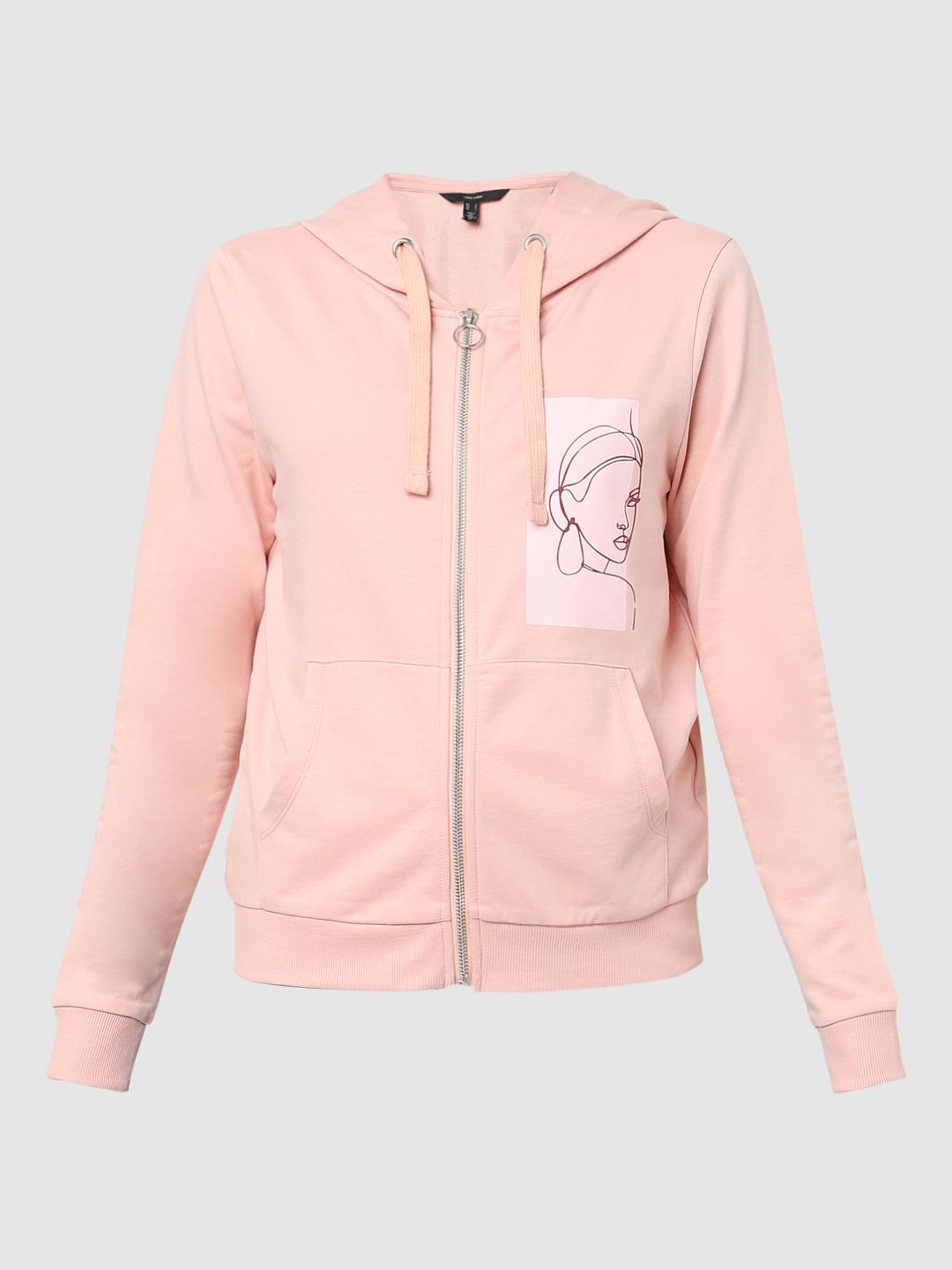 Pink Graphic Print Sweatshirt