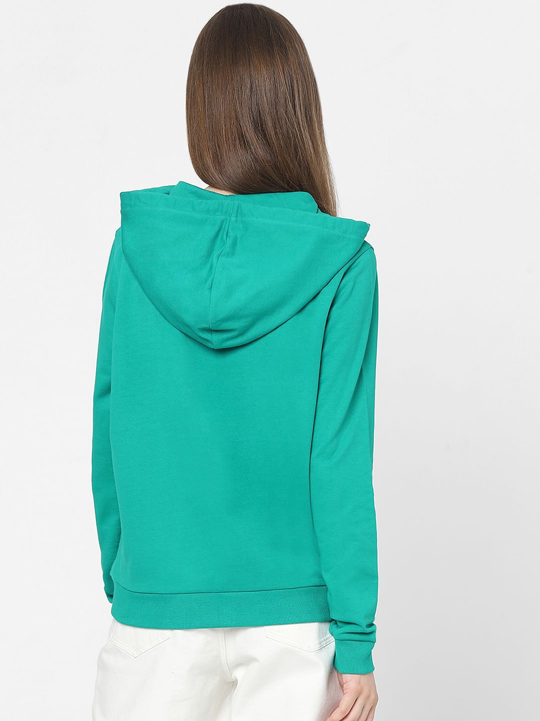 Green Graphic Print Sweatshirt