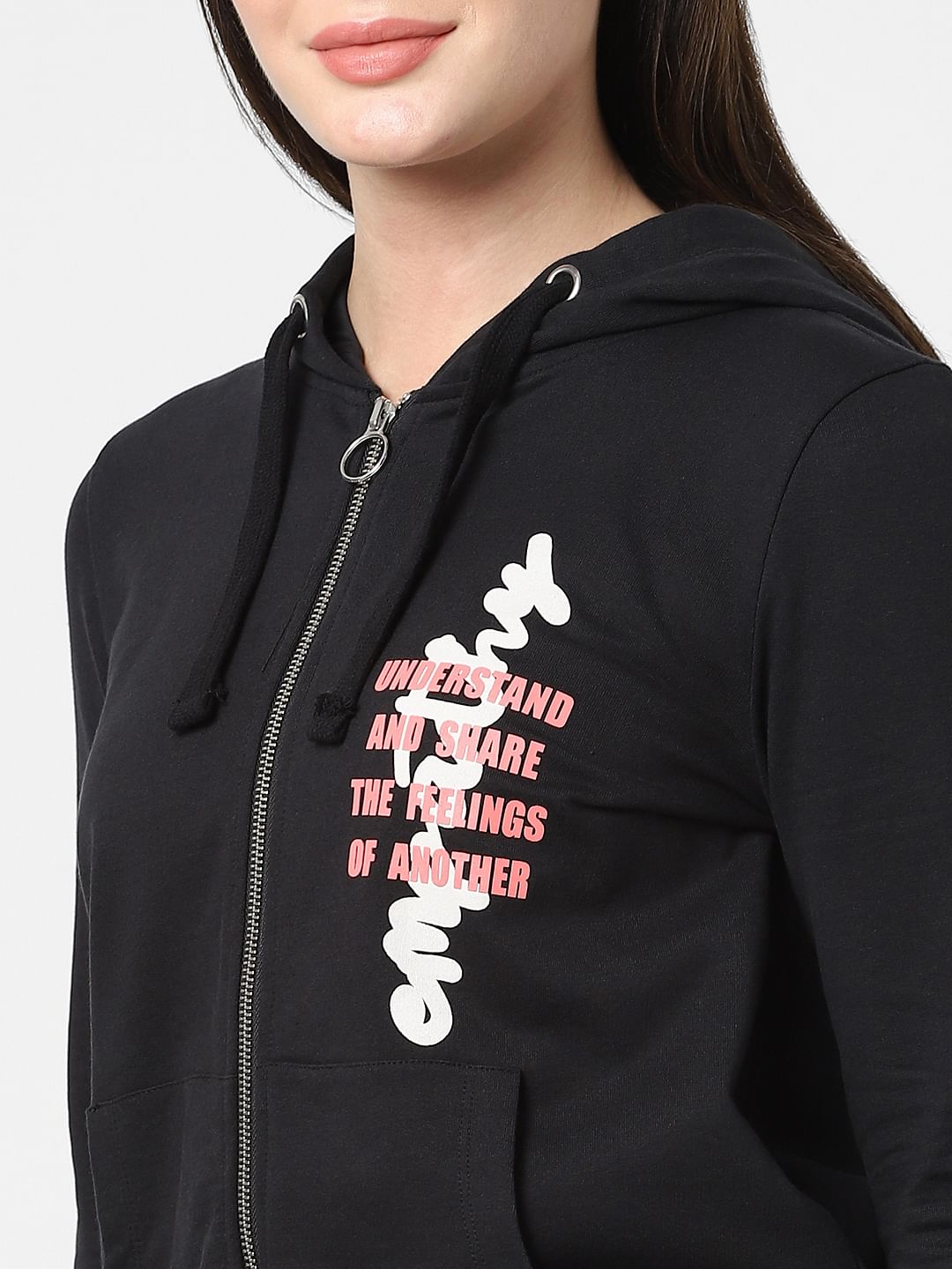 Black Graphic Print Sweatshirt