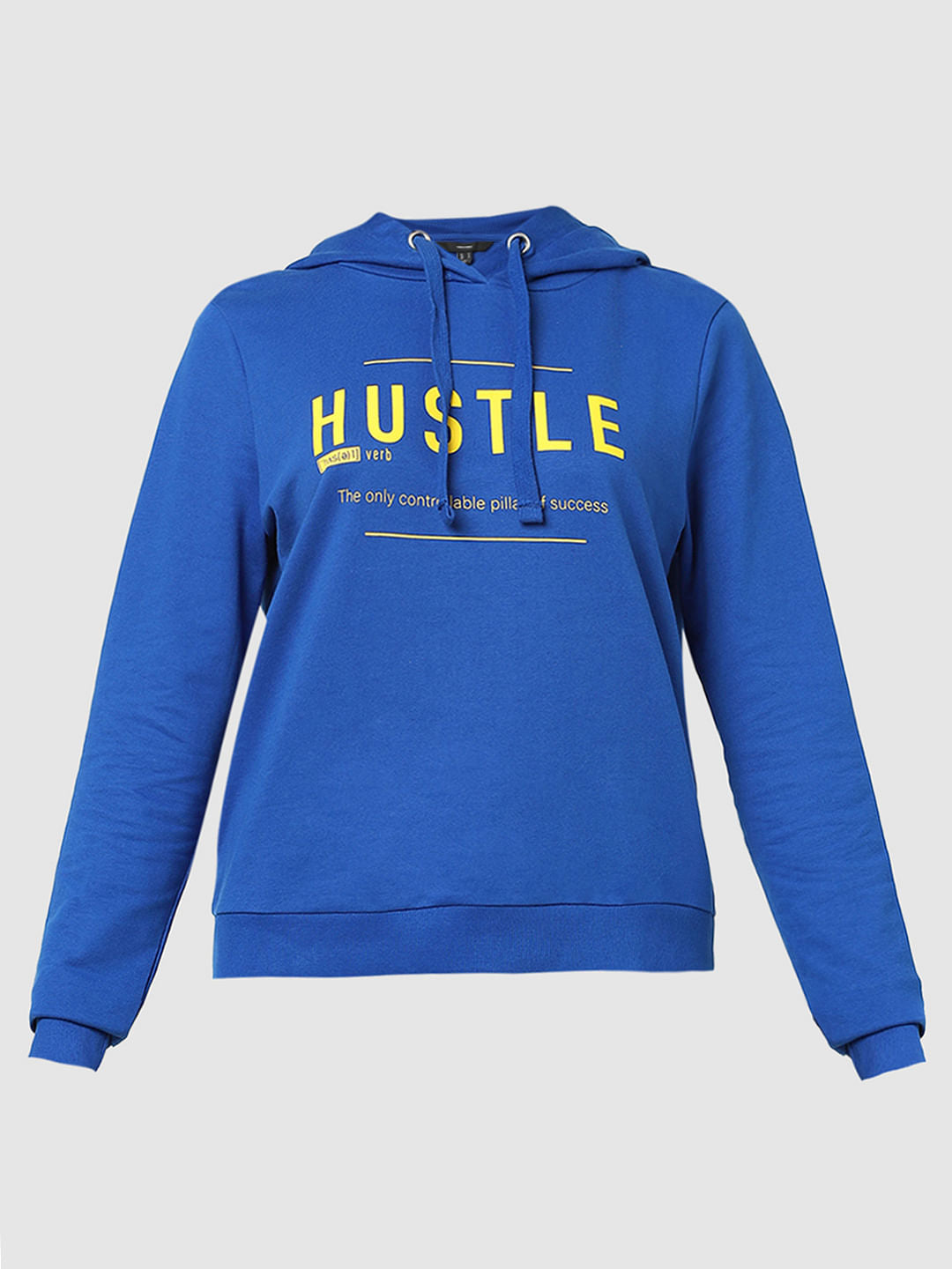 Blue Typographic Print Sweatshirt