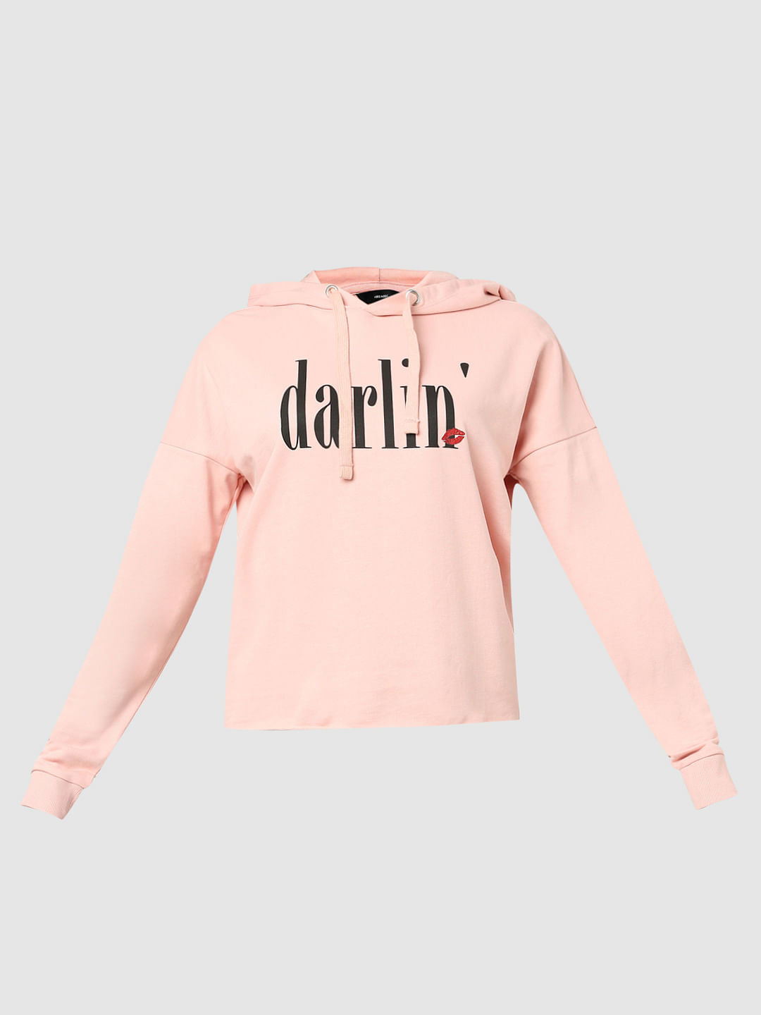 Pink Typographic Print Sweatshirt
