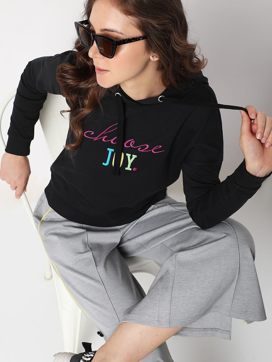 Black Hooded Sweatshirt