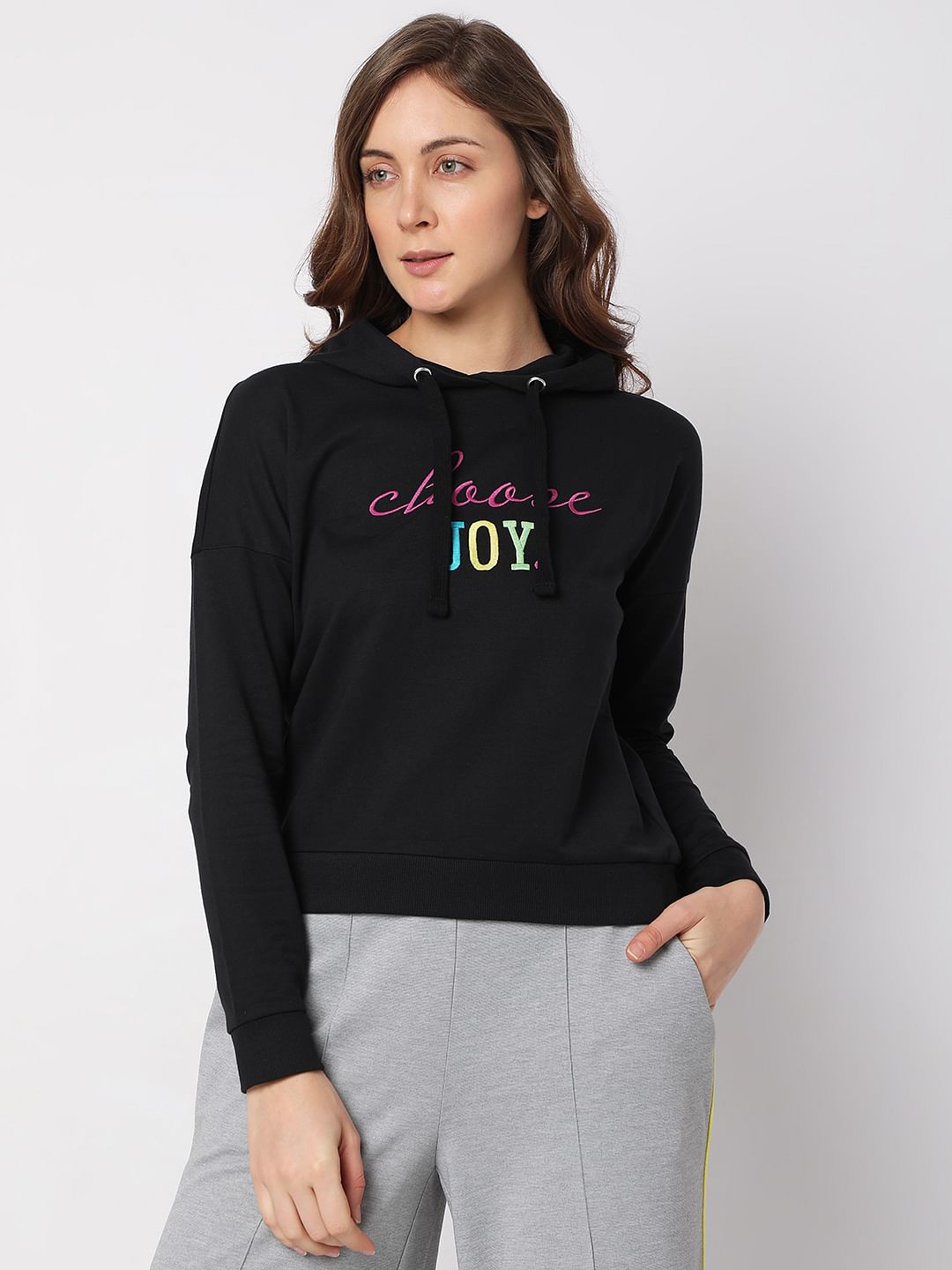 Black Hooded Sweatshirt