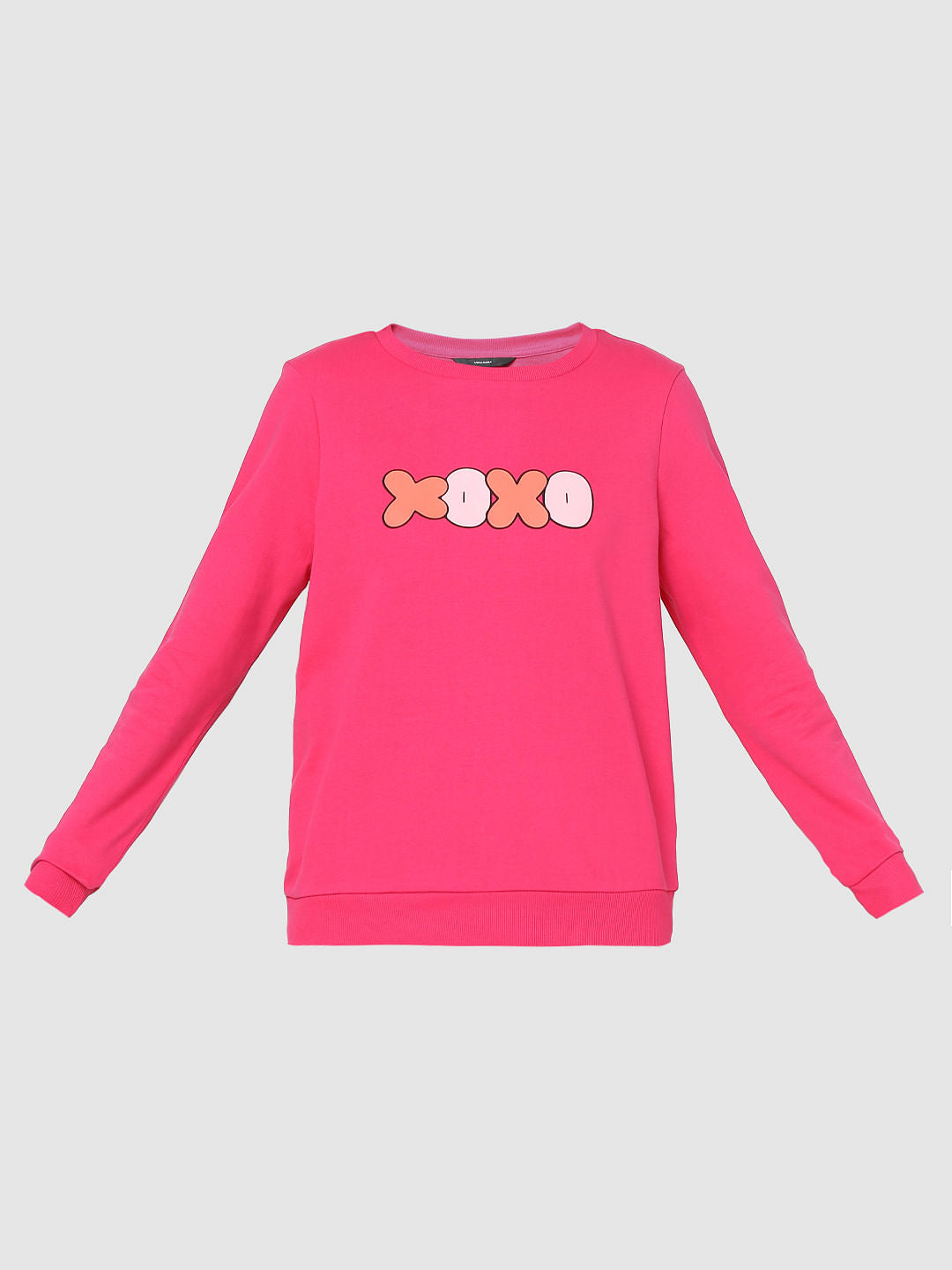 Pink Printed Sweatshirt