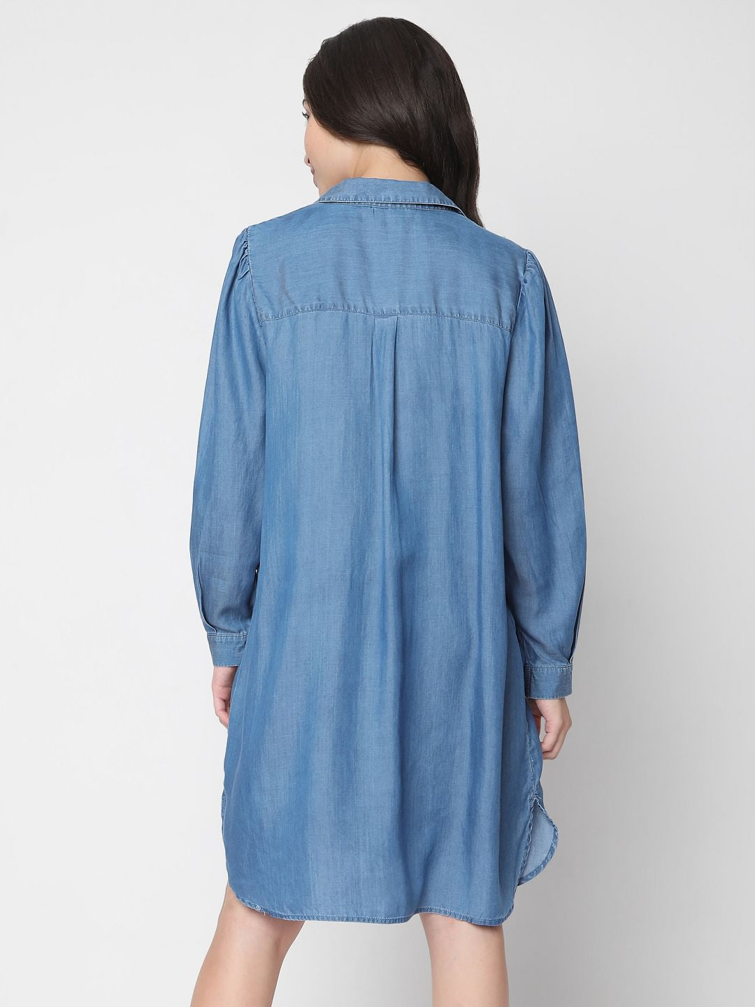 Blue Denim Shirt Dress