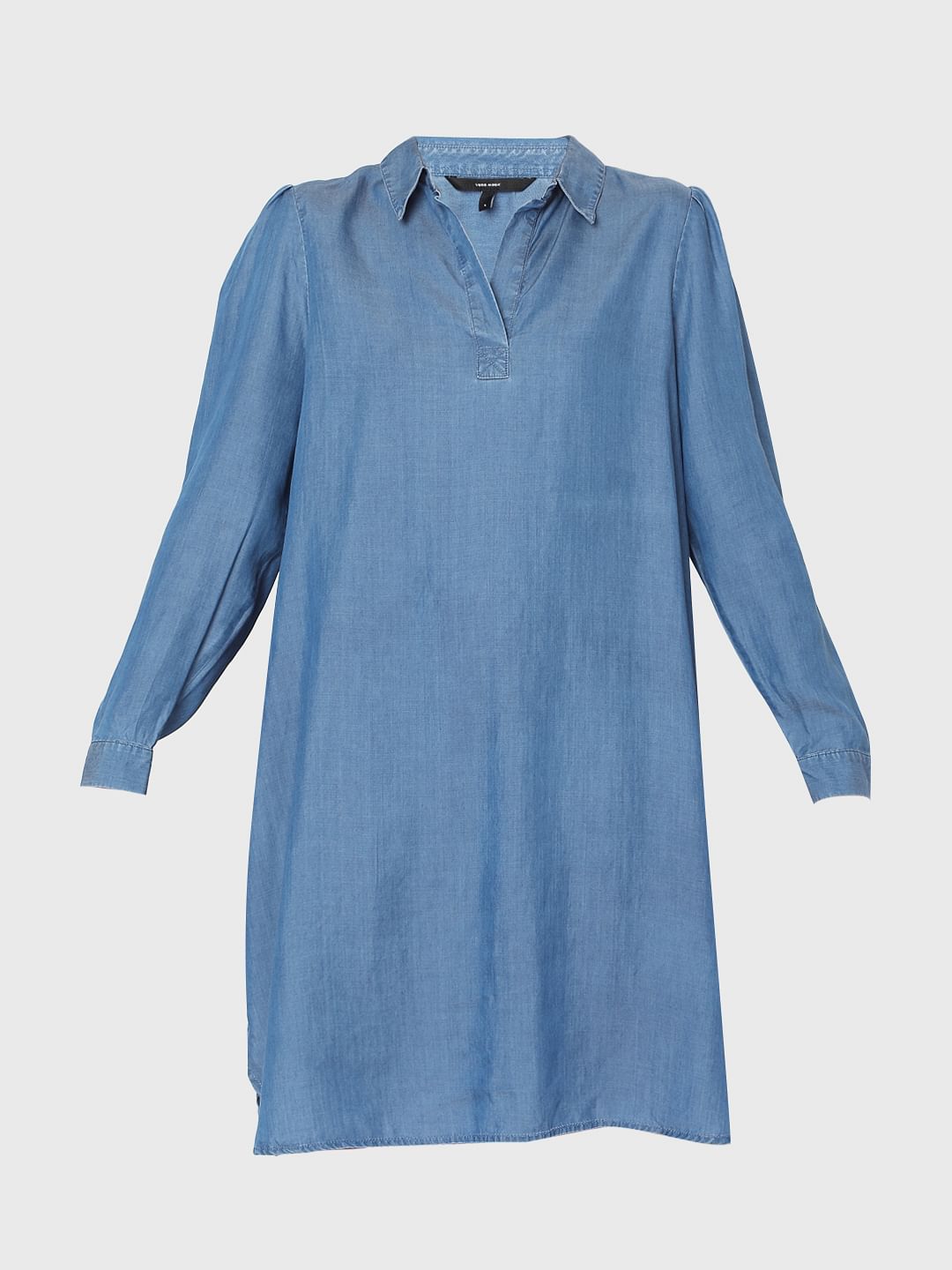 Blue Denim Shirt Dress