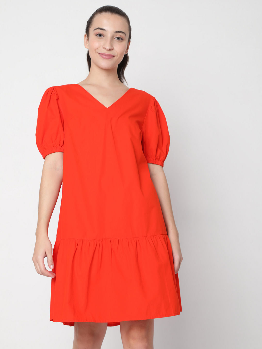 Red Shift Dress