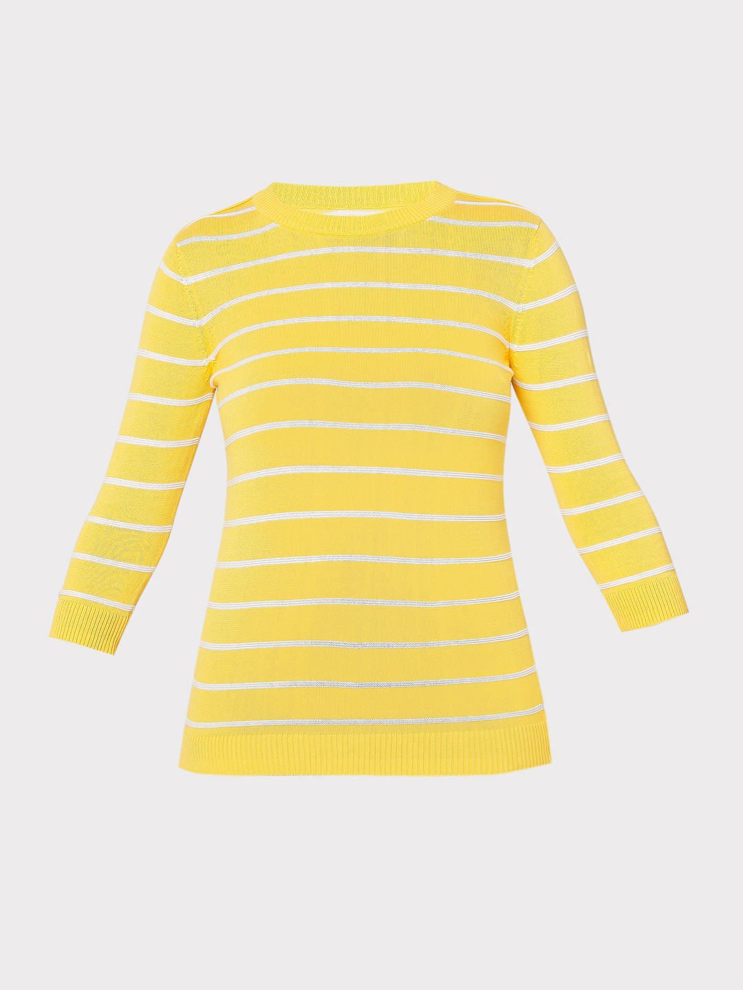 Yellow Striped Pullover