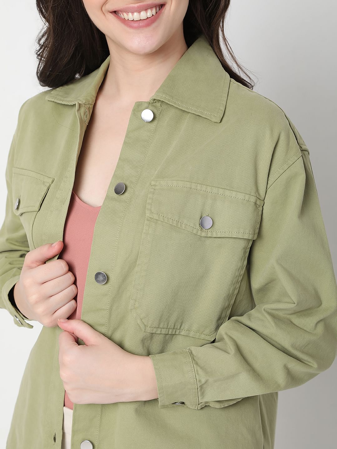 Green Denim Jacket