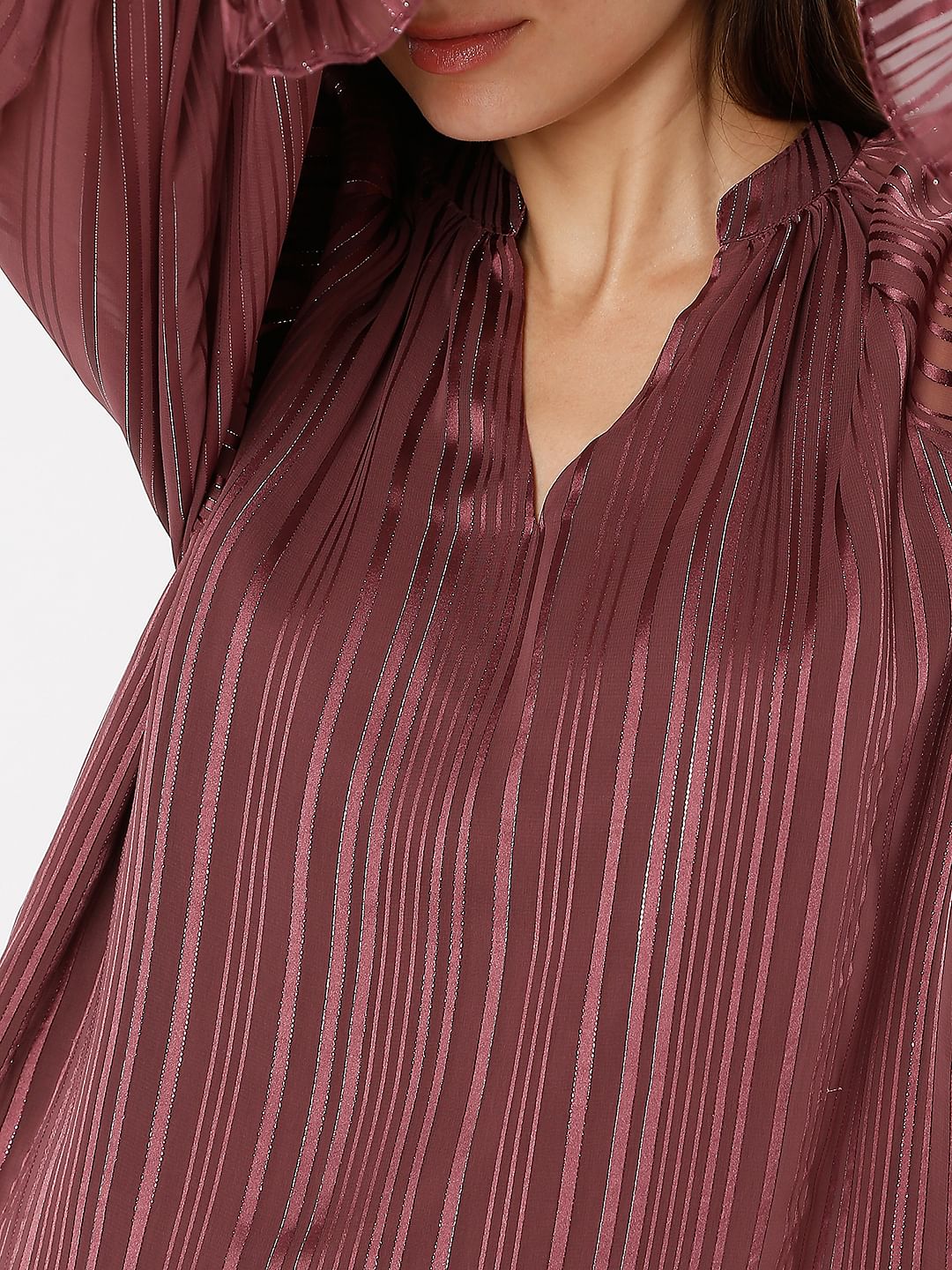 Violet Striped Top