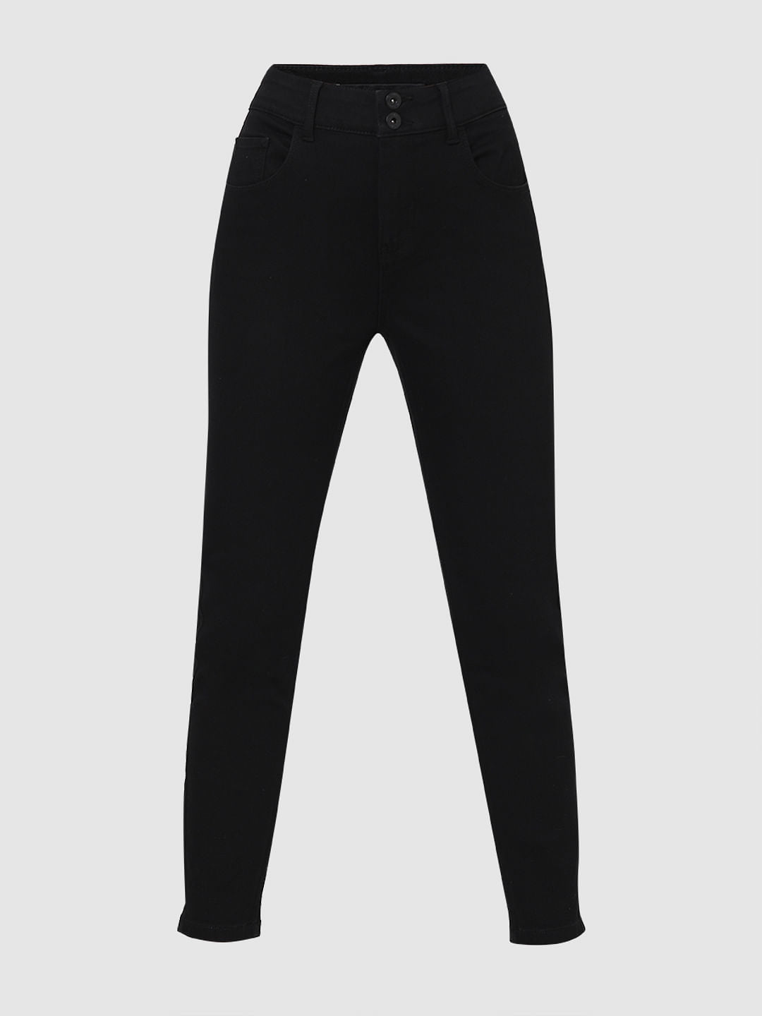Black High Rise Wendy Skinny Jeans