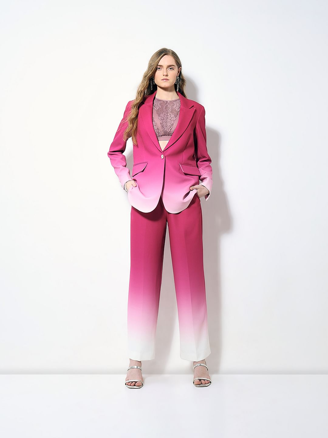 Marquee Hot Pink Ombre Co-Ord Set Pants