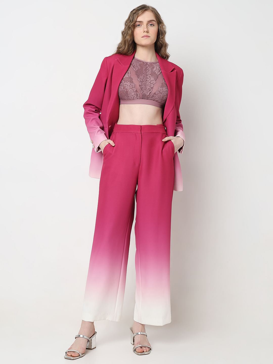 Marquee Hot Pink Ombre Co-Ord Set Pants