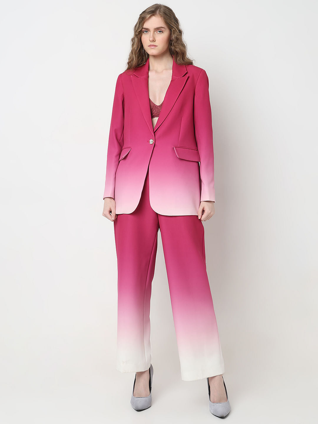 Marquee Hot Pink Ombre Co-Ord Set Blazer