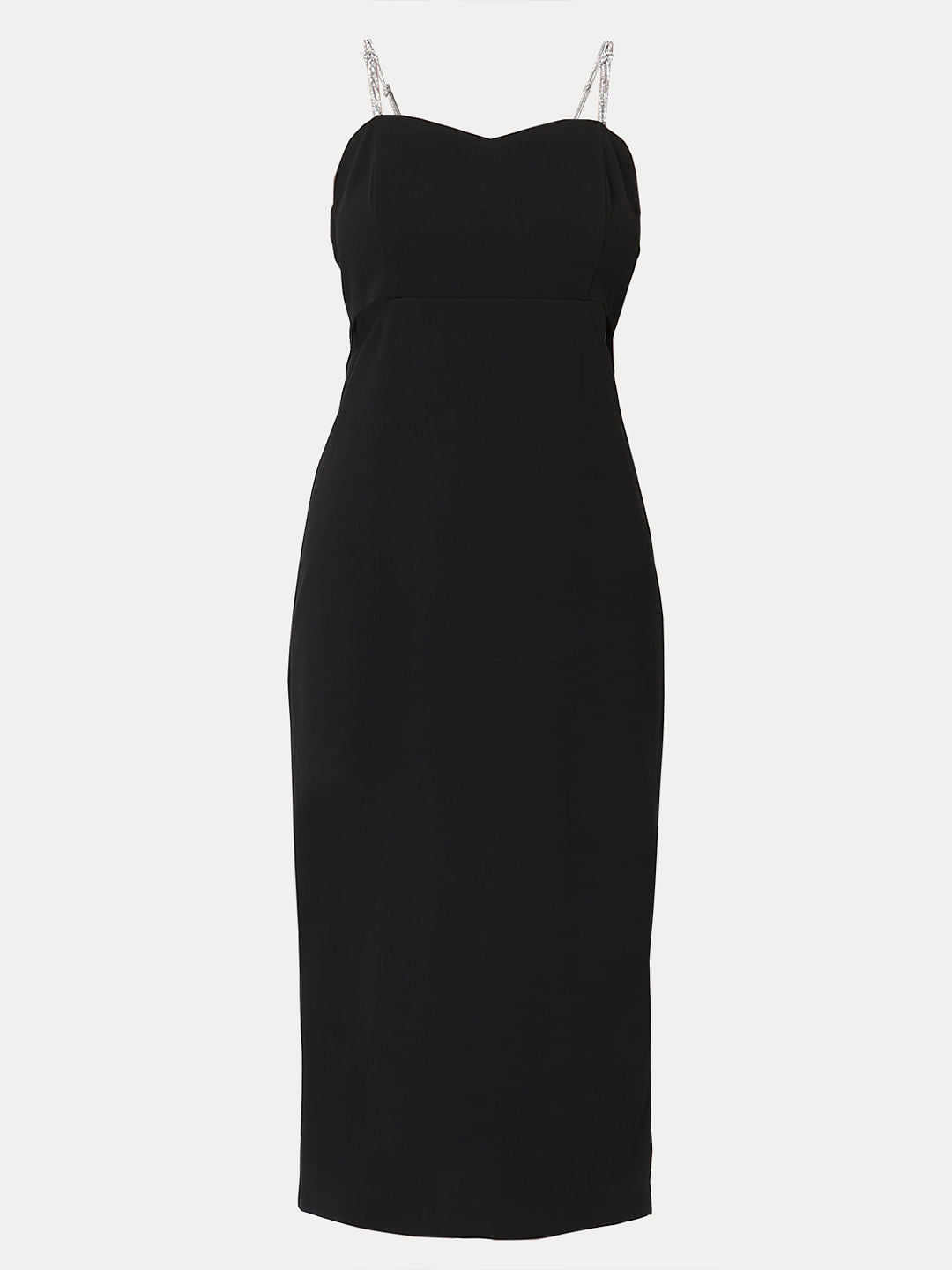 Marquee Black Cut-Out Midi Dress