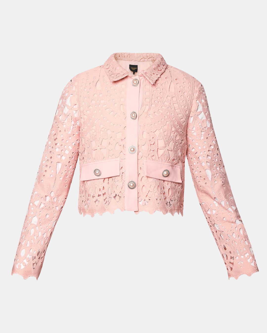 Marquee Pink Floral Lace Co-Ord Set Shirt