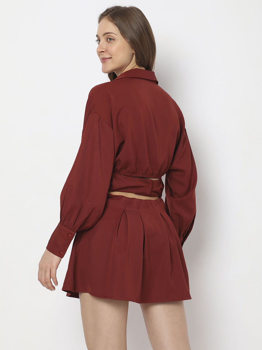 Red Corset Detail Mini Dress