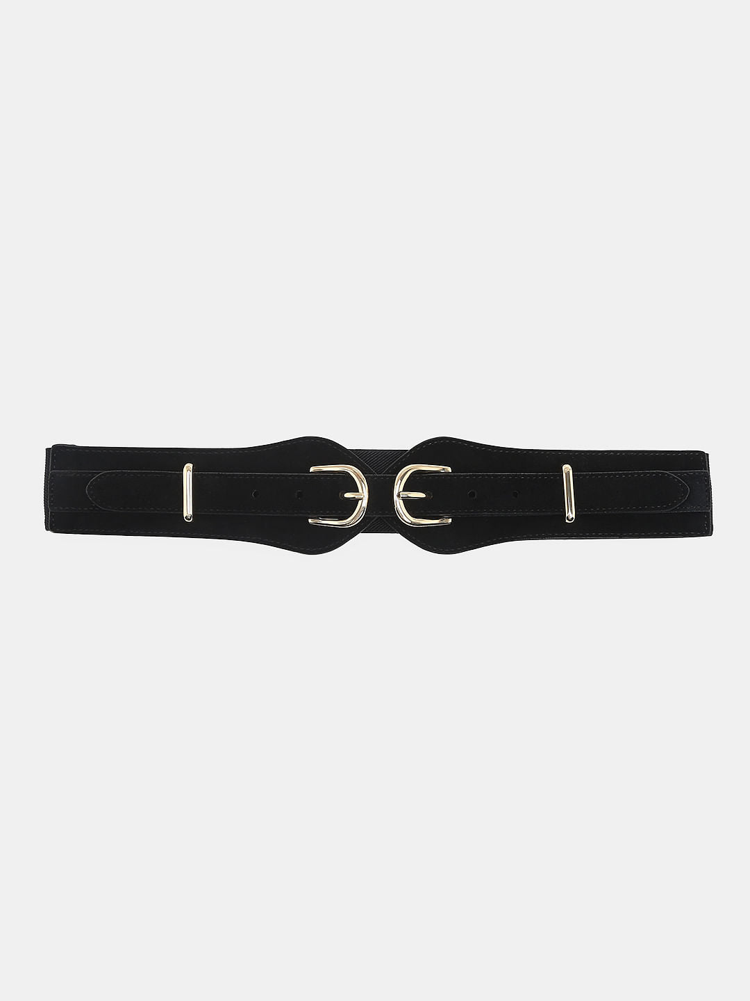 Black Suede Waist Belt