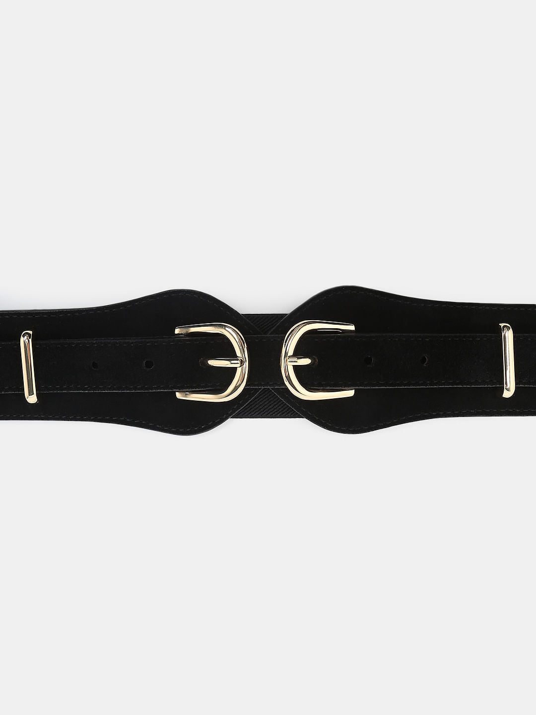 Black Suede Waist Belt