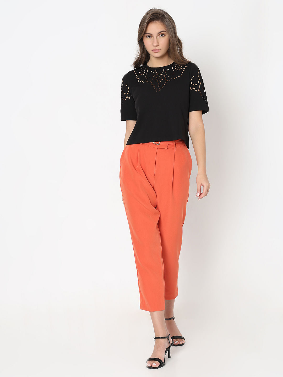 Black Cut-Out T-Shirt