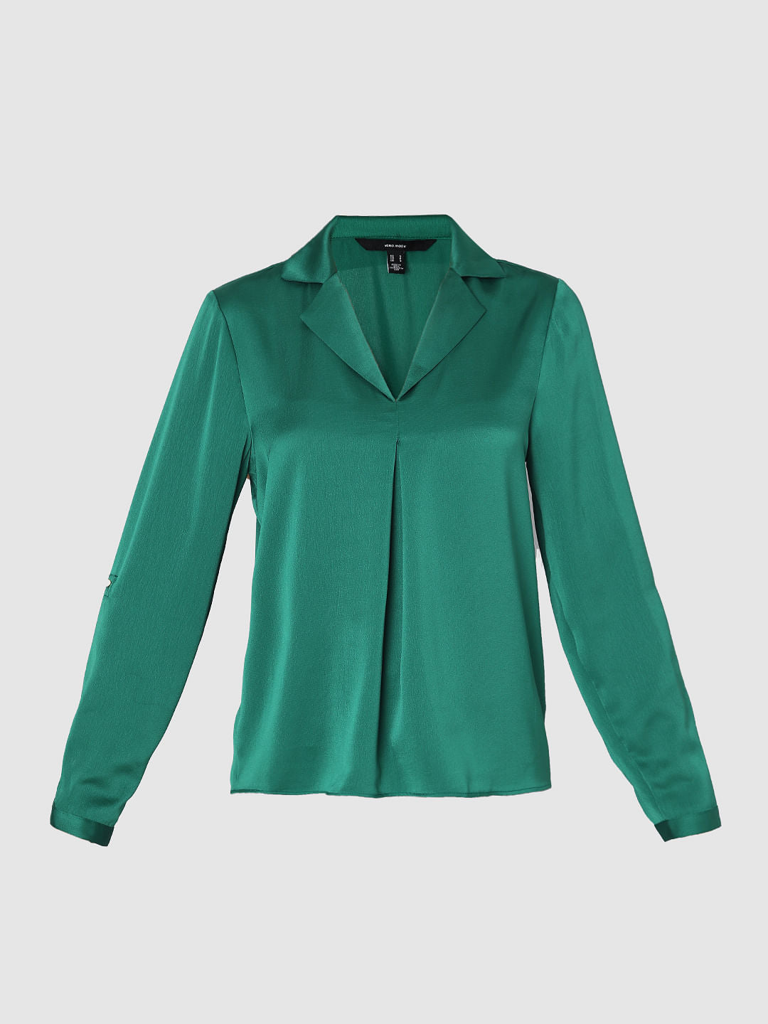Green Satin Shirt