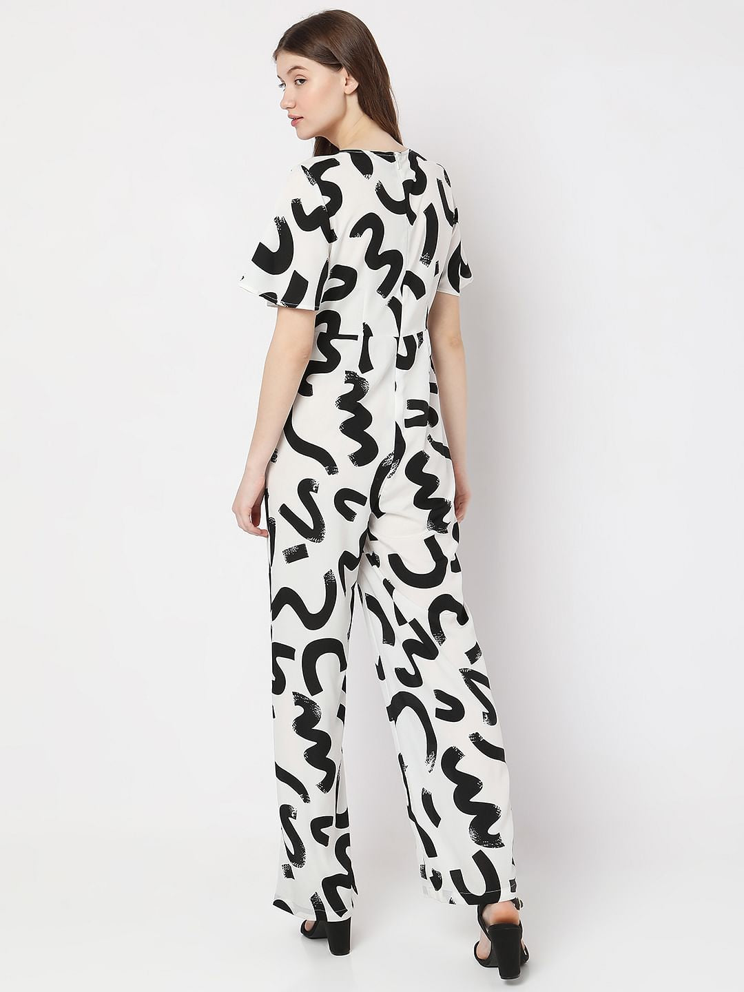 White Printed Jumpsuit