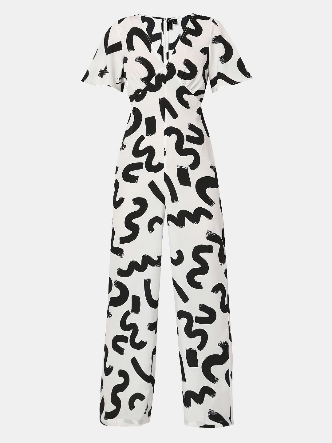 White Printed Jumpsuit