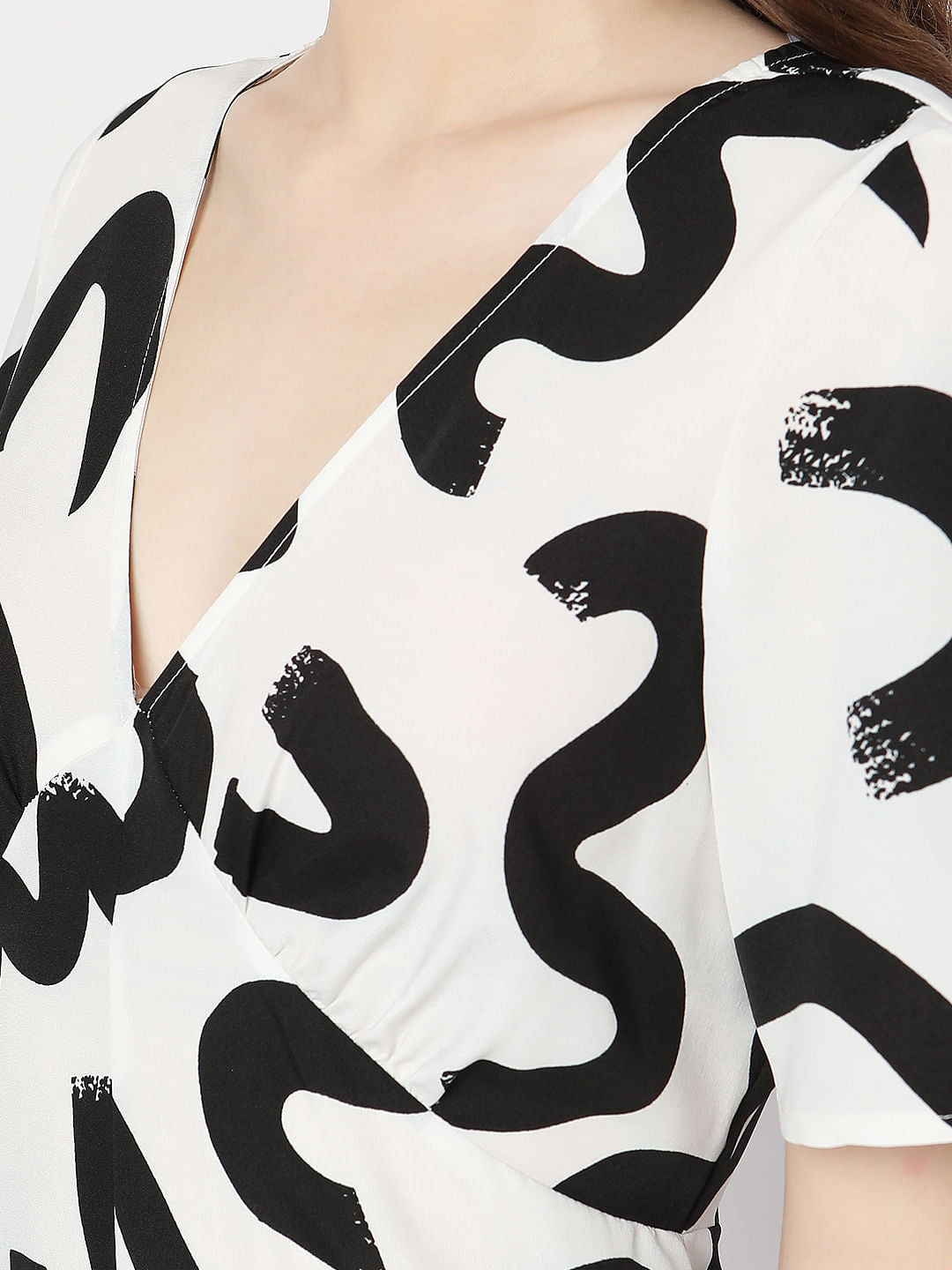 White Printed Jumpsuit