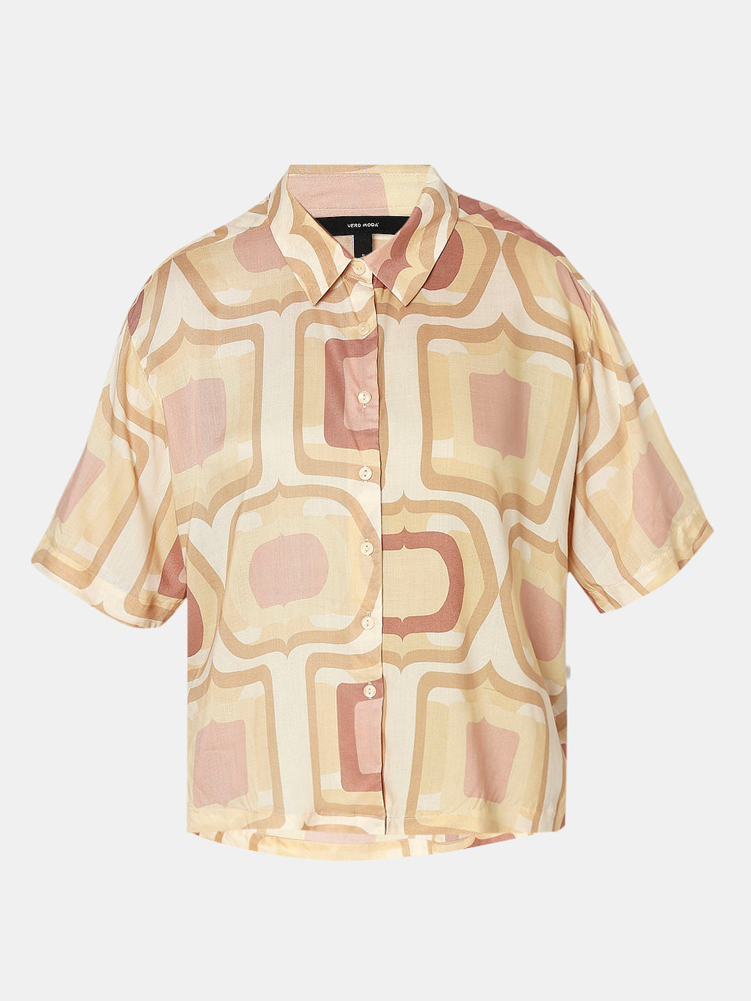 Brown Printed Shirt