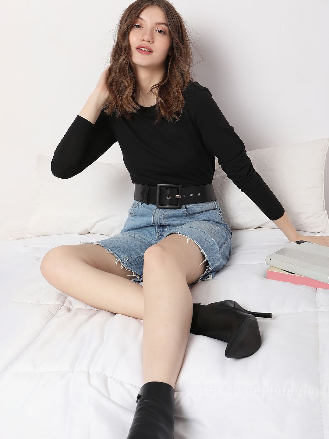 Black Full Sleeves T-Shirt