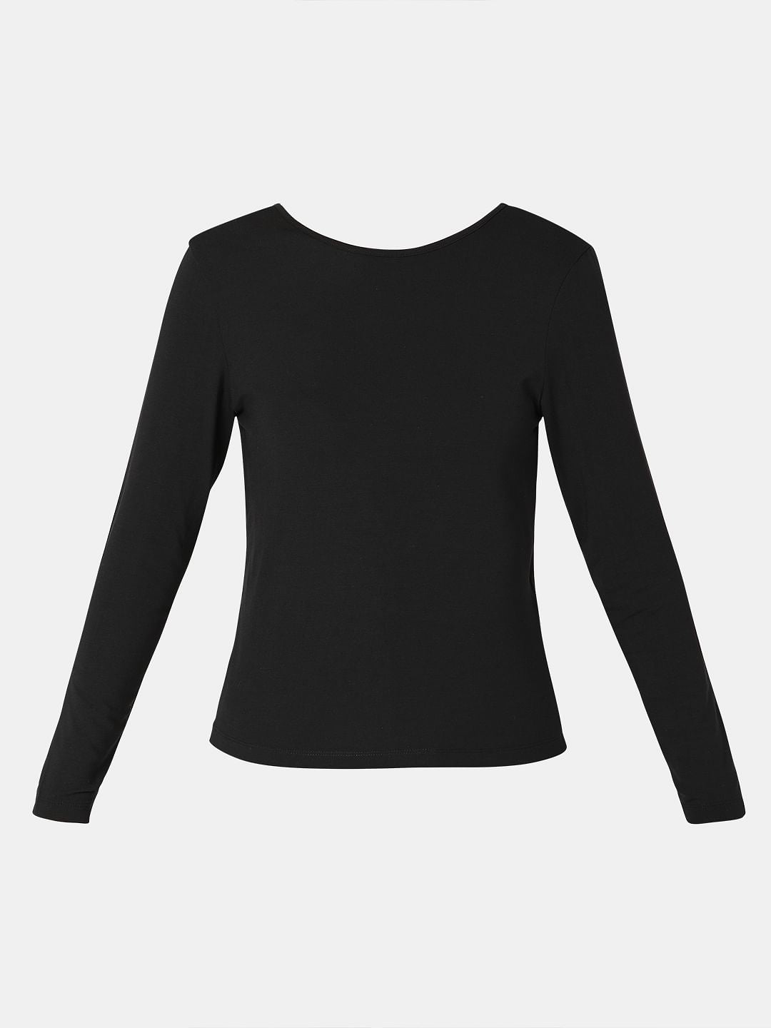Black Full Sleeves T-Shirt