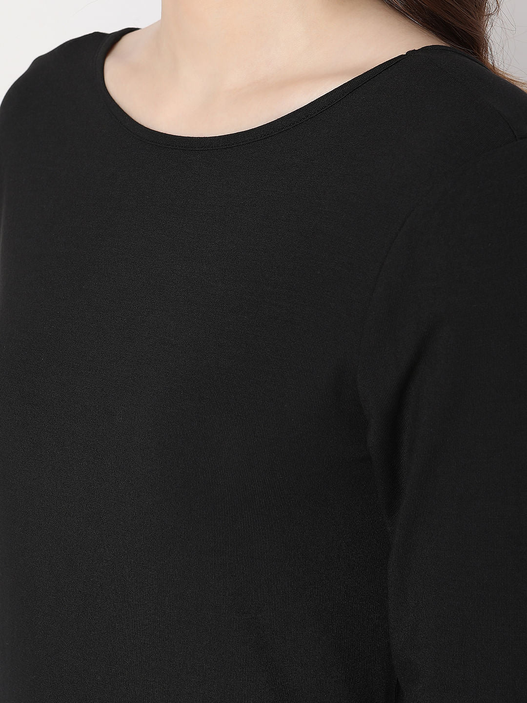 Black Full Sleeves T-Shirt