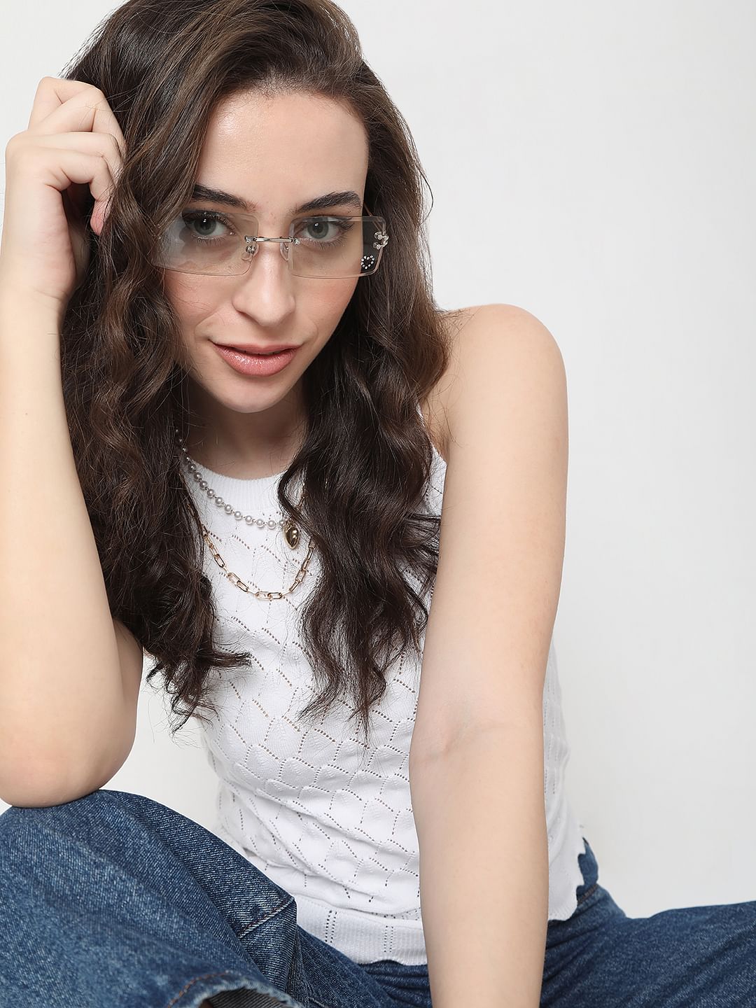 Transparent Frameless Sunglasses