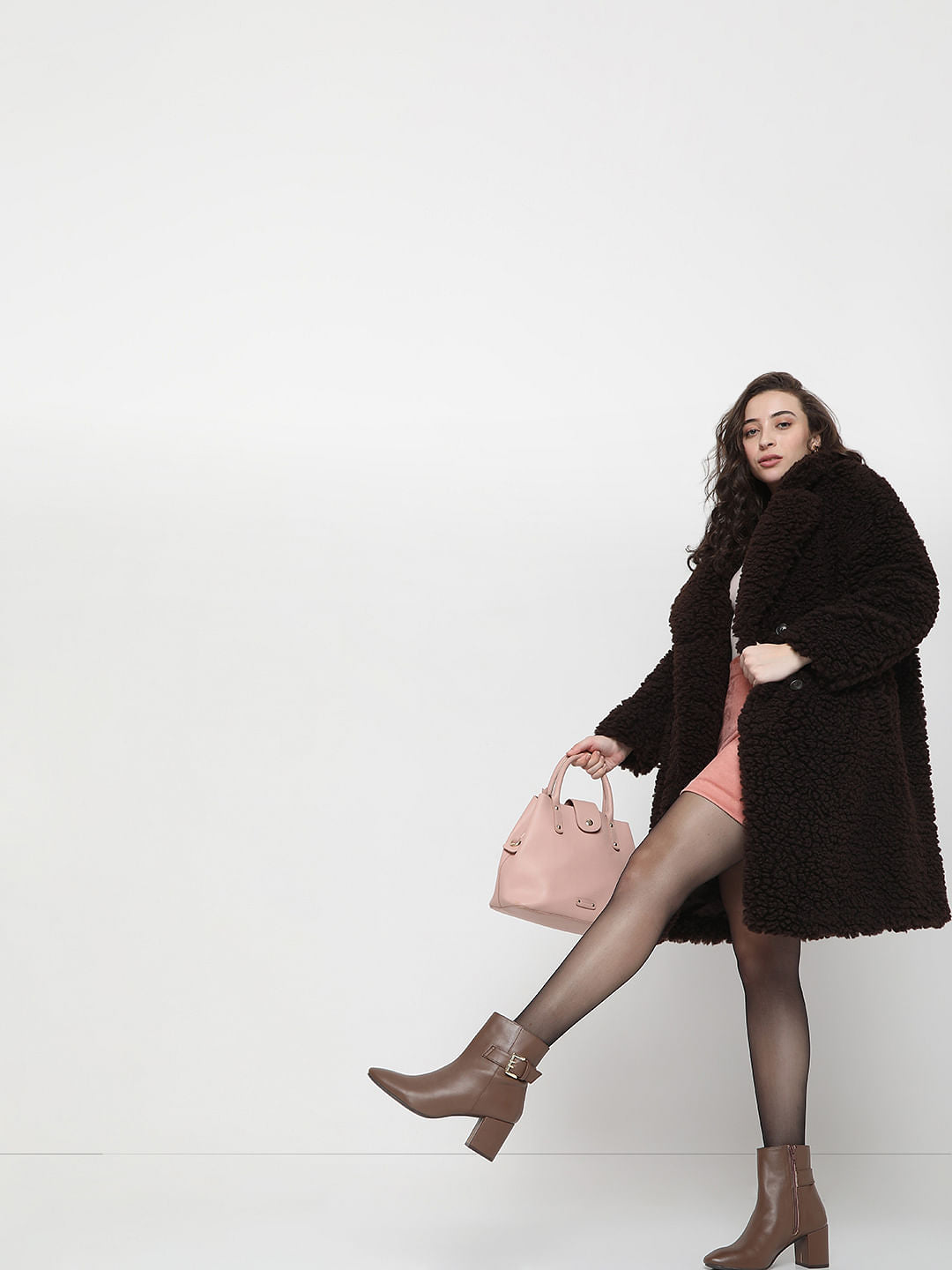 Dark Brown Teddy Coat