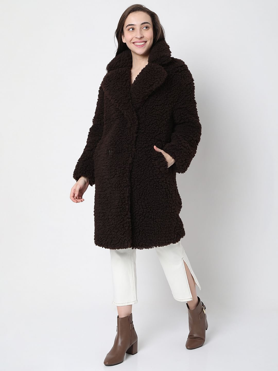 Dark Brown Teddy Coat