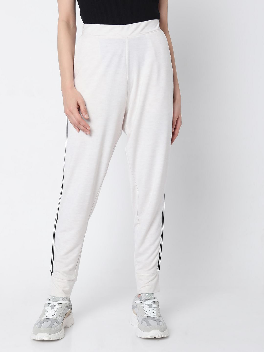 White High Rise Co-Ord Set Sweatpants