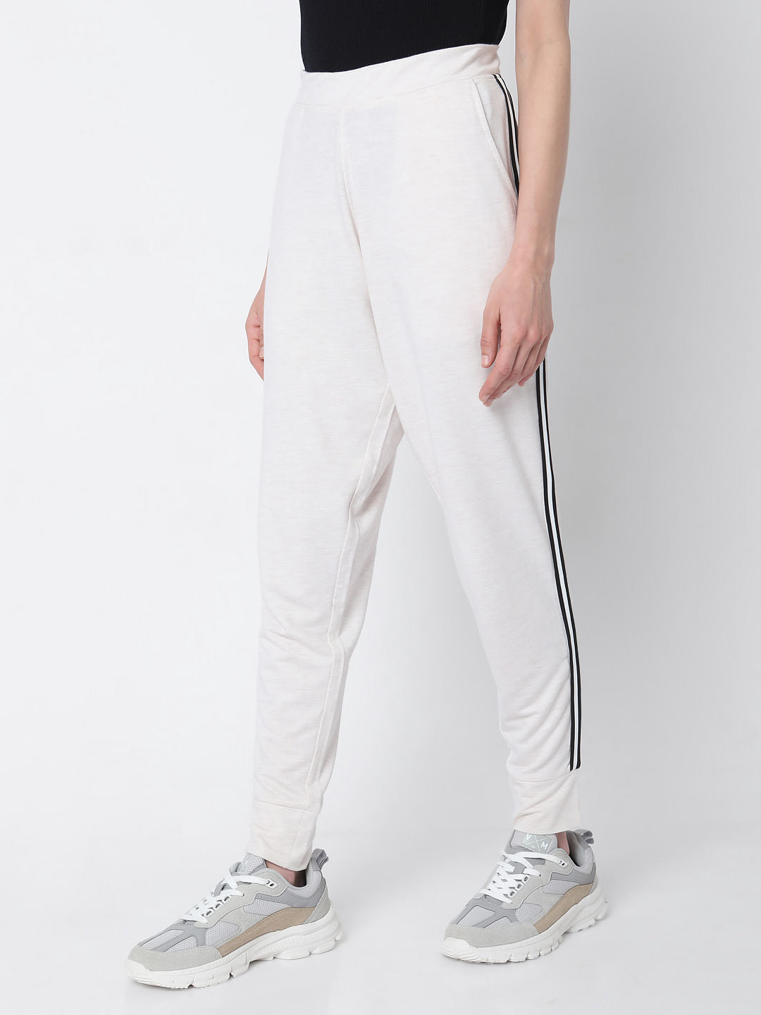 White High Rise Co-Ord Set Sweatpants