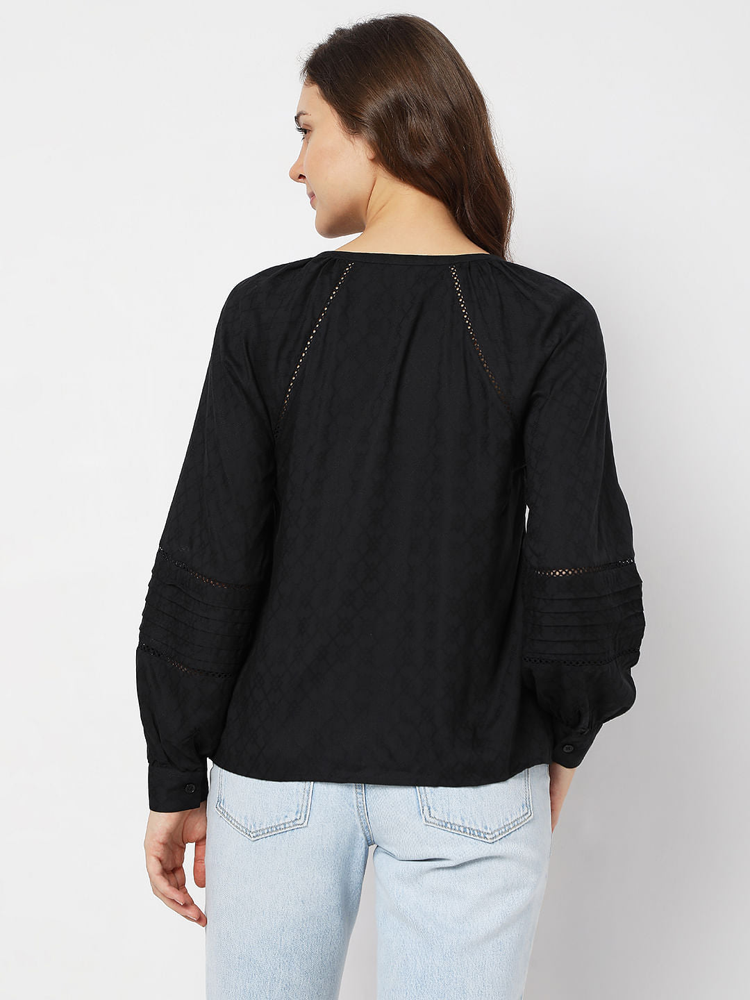 Black V-Neck Shirt