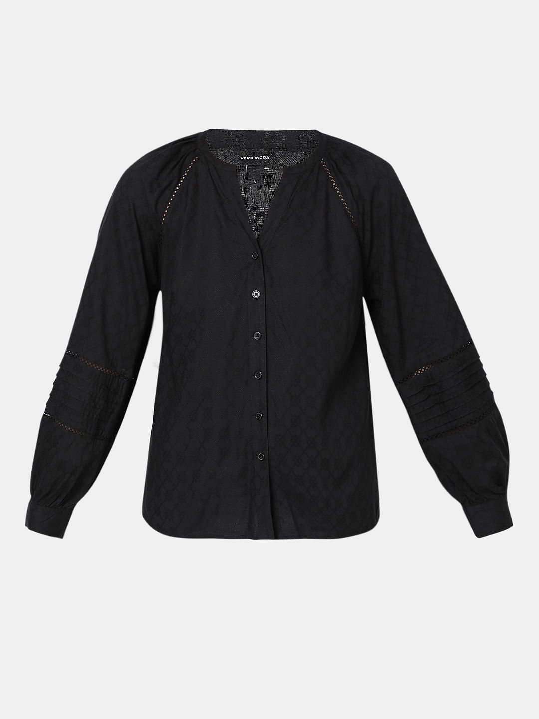 Black V-Neck Shirt