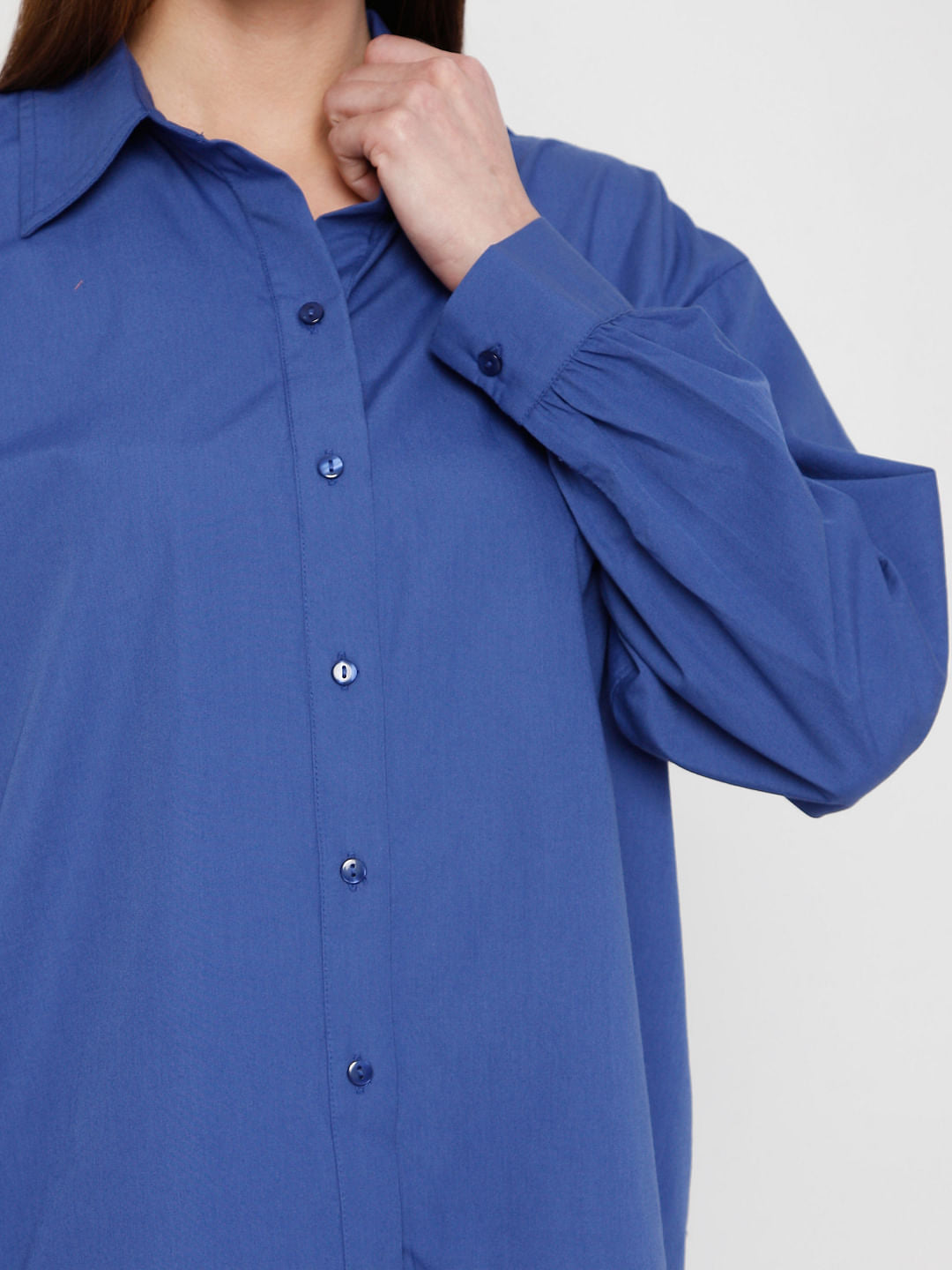 Blue High Low Shirt