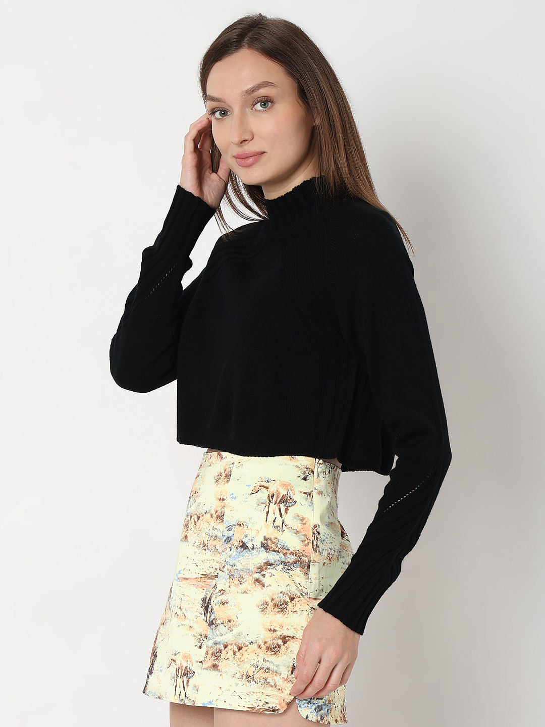 Black Turtle Neck Pullover